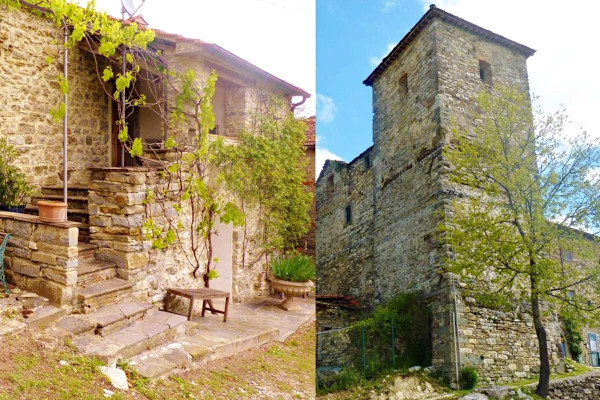 Torre antigua con casita – Arezzo, Toscana